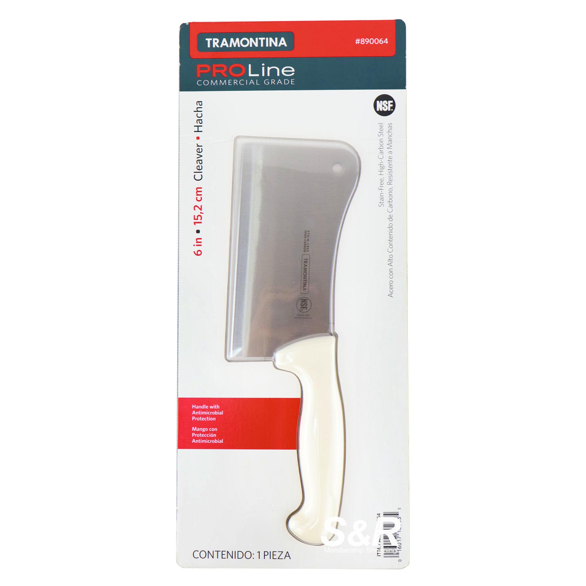 Tramontina ProLine Commercial Grade Cleaver 6-inch 1pc Tramontina ProLine Commercial Grade Cleaver 6-inch 1pc